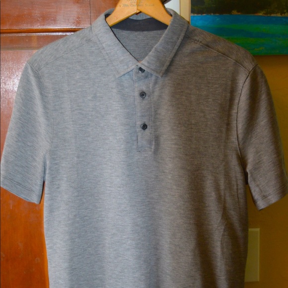 lululemon men’s grey collared shirt. Never worn! - Picture 1 of 2